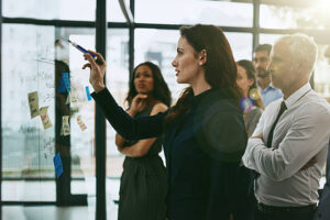 Shot of a group of business colleagues meeting in the boardroom